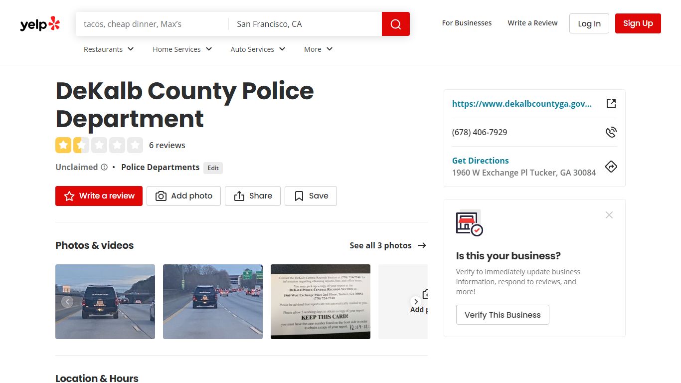 DeKalb County Police Department - Tucker, GA - Yelp