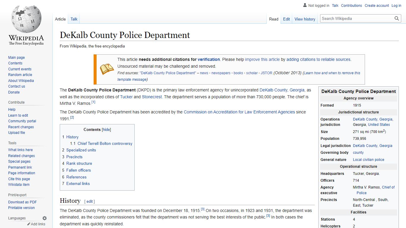DeKalb County Police Department - Wikipedia